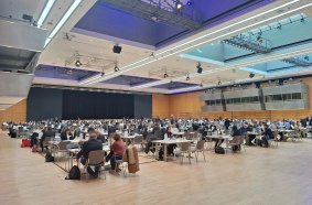 Mehr als 150 Medienvertreter trafen auf 140 ausstellende Unternehmen der bauma