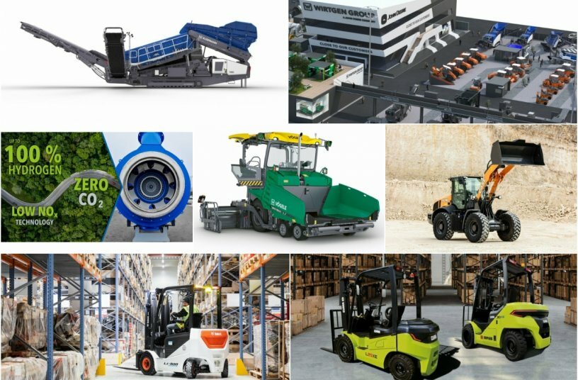 Produktneuheiten im Marsch: Teil 1 (Hamm Walzen, Kleemann Screener, Clark Gabelstapler und mehr)