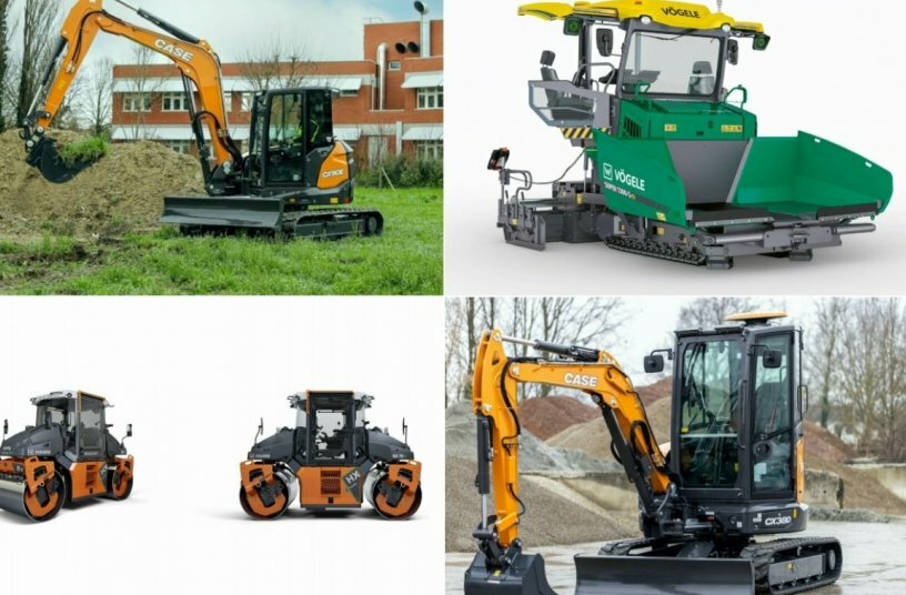 Produktneuheiten im Juli (Hamm Walzen, Vögele Asphaltfertiger, CASE Bagger, und mehr)
