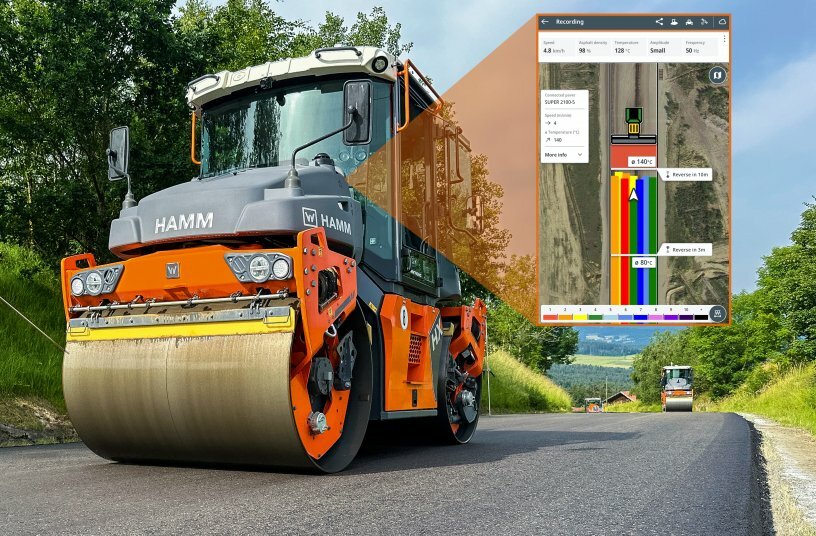 Verdichtungskontrolle und -dokumentation der Zukunft: Track Assist und WPT Compacting