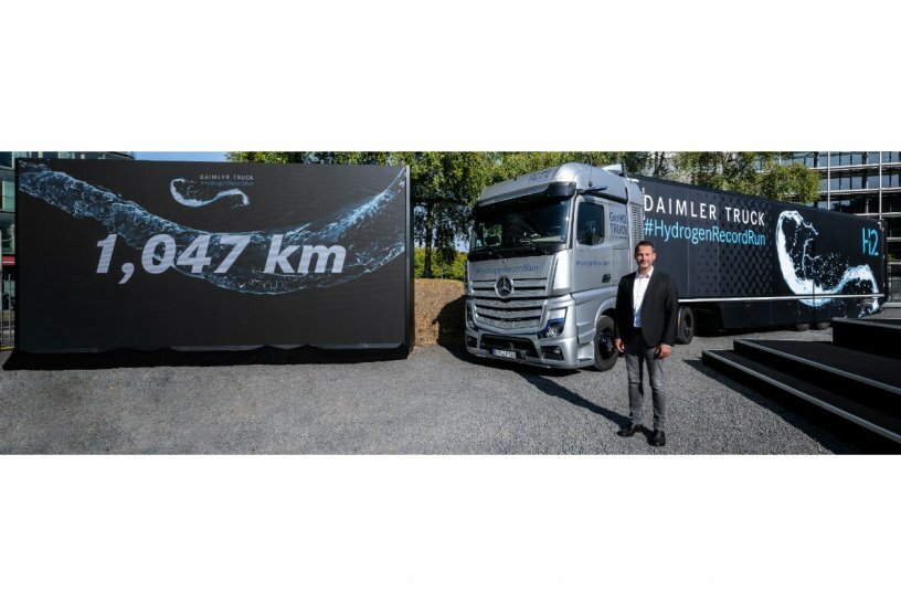 Daimler Truck #HydrogenRecordRun: Mercedes-Benz GenH2 Truck Knackt 1. ...