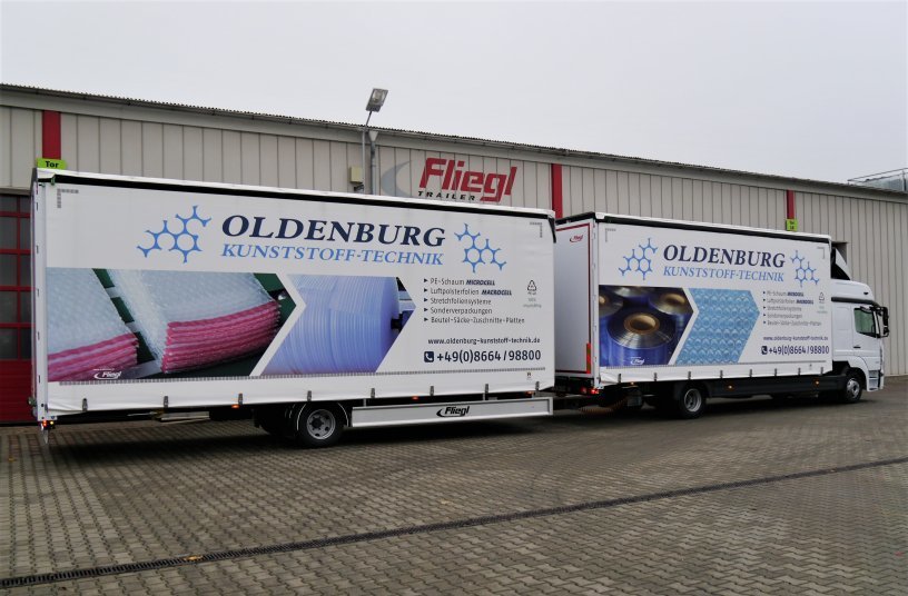  Geringes Gewicht bei großem Volumen – Fliegl macht’s möglich <br> Bildquelle: Fliegl Fahrzeugbau GmbH 