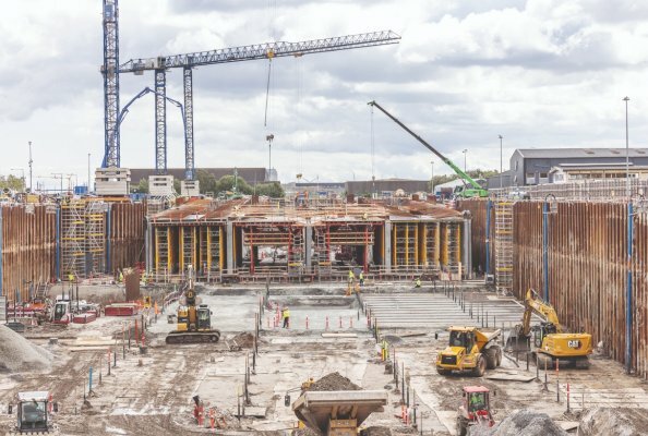 Der 1,4 Kilometer lange Nordhavnstunnel in Kopenhagen wird als zweiröhriger Tunnel mit getrennten Fahrtrichtungen gebaut.