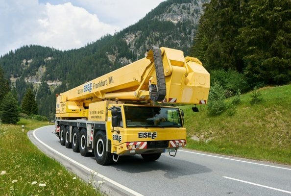 Die Wumag WT 1000 von Eisele mit 103 Metern Arbeitshöhe