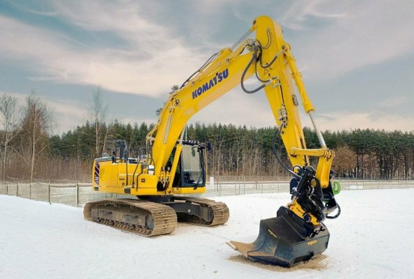 engcon und Komatsu kündigen verbesserte Integration durch nahtlose Tiltrotator-Technologie an