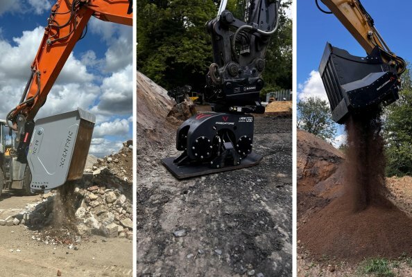 Crusher XC19, Anbauverdichter HD1200, Schaufelseparator PP-Serie