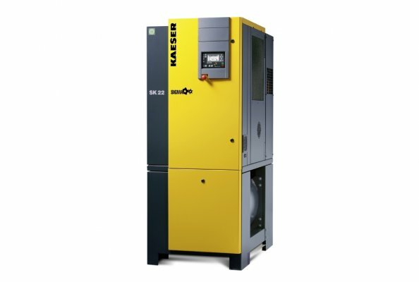 Energieeffizient, leise, platzsparend sowie sehr anwender- und servicefreundlich sind die Druckluft-Kompaktanlagen Aircenter (im Bild das Modell Aircenter 22). Die gesamte Baureihe deckt Volumenströme von 0,26 bis 2,7 m³/min ab.