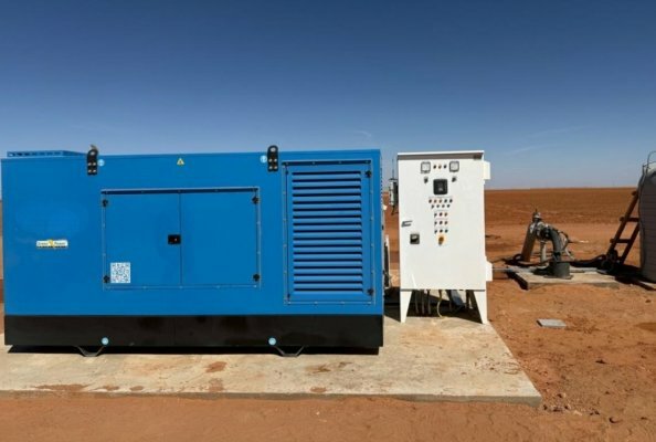 In Algerien im Einsatz befindliche Stromaggregate