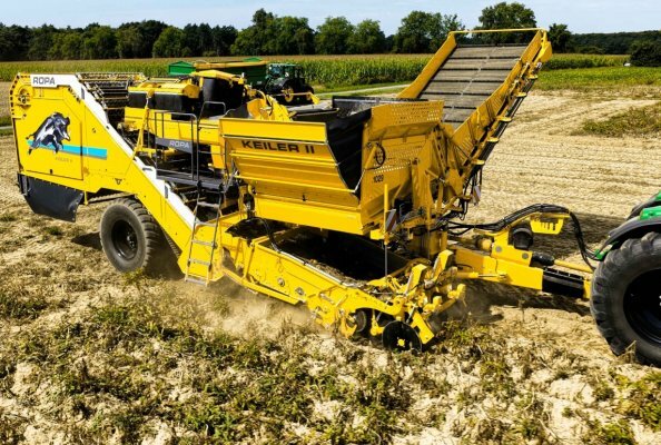 ROPA Keiler 2 RK22 am Kartoffel roden