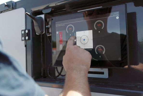 Der COG Easy Mode macht Schwerpunktverläufe transparent – am Fahrzeug sowie optional über SCHEUERLE Connect mit Live-Übertragung der Displayinhalte.