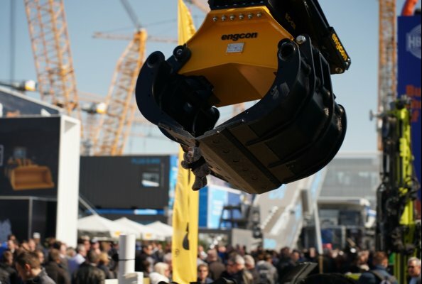 Produkte von engcon stießen auf der BAUMA auf großes Interesse