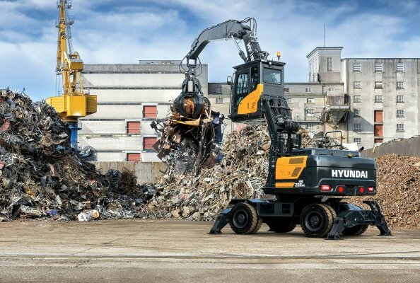 Hyundai: Material-Umschlagbagger kommt zur Bauma