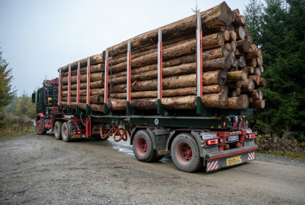 Ladung flexibel, Leistung konstant: Körner Holztransporte setzt auf LOGO 21 von DOLL