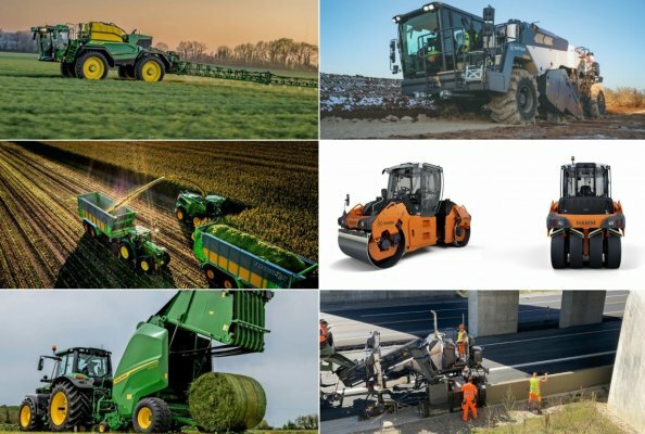 Produktneuheiten im Juni (Wirtgen Asphaltfertiger, Hamm Walzen, John Deere Erntemaschinen, und mehr)