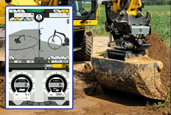 Smart Construction 3D-Anzeigesystem von Komatsu jetzt mit marktführenden Tiltrotatoren kompatibel