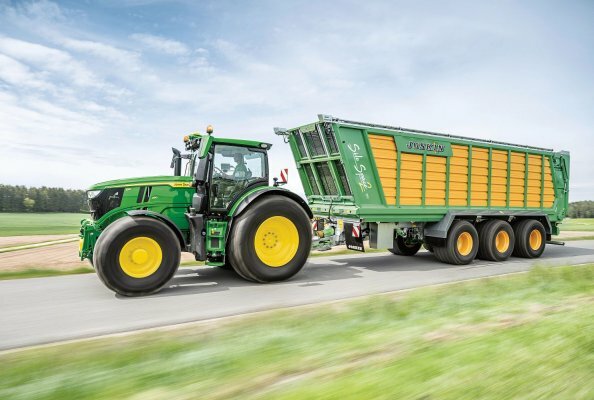John Deere stellt neue Frontlader 665R und 685R für große 6R-Traktoren vor