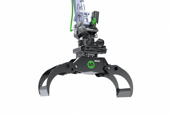 SQ40 Quick Coupler And X07 SQ40 On Excavator Arm