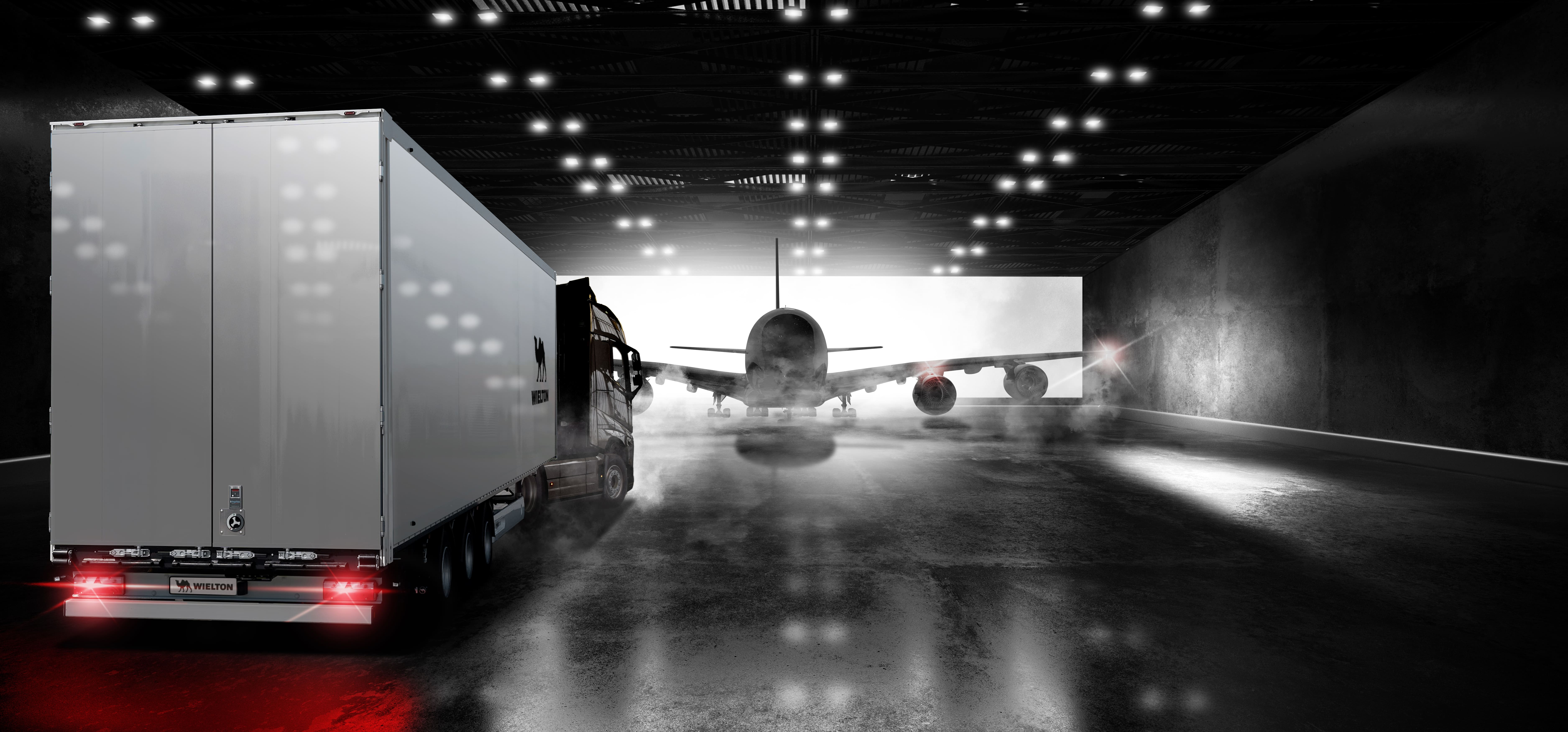Der Air Cargo Master von Wielton ist für den Transport von Luftfrachtcontainern optimiert. Zu sehen auf der IAA 2022 im Außenbereich am Stand S07.